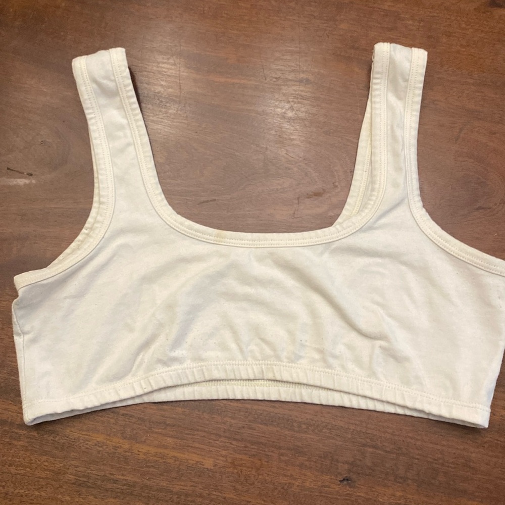 XL ARQ wide strap white bra used condition